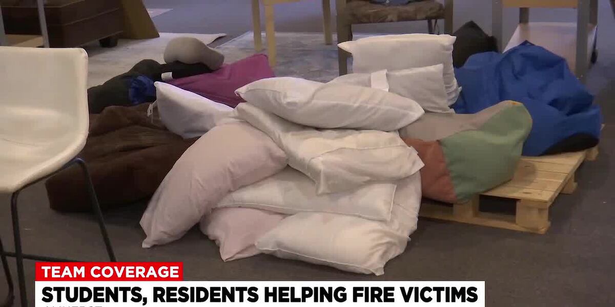 Students and residents join together to help Amherst fire victims