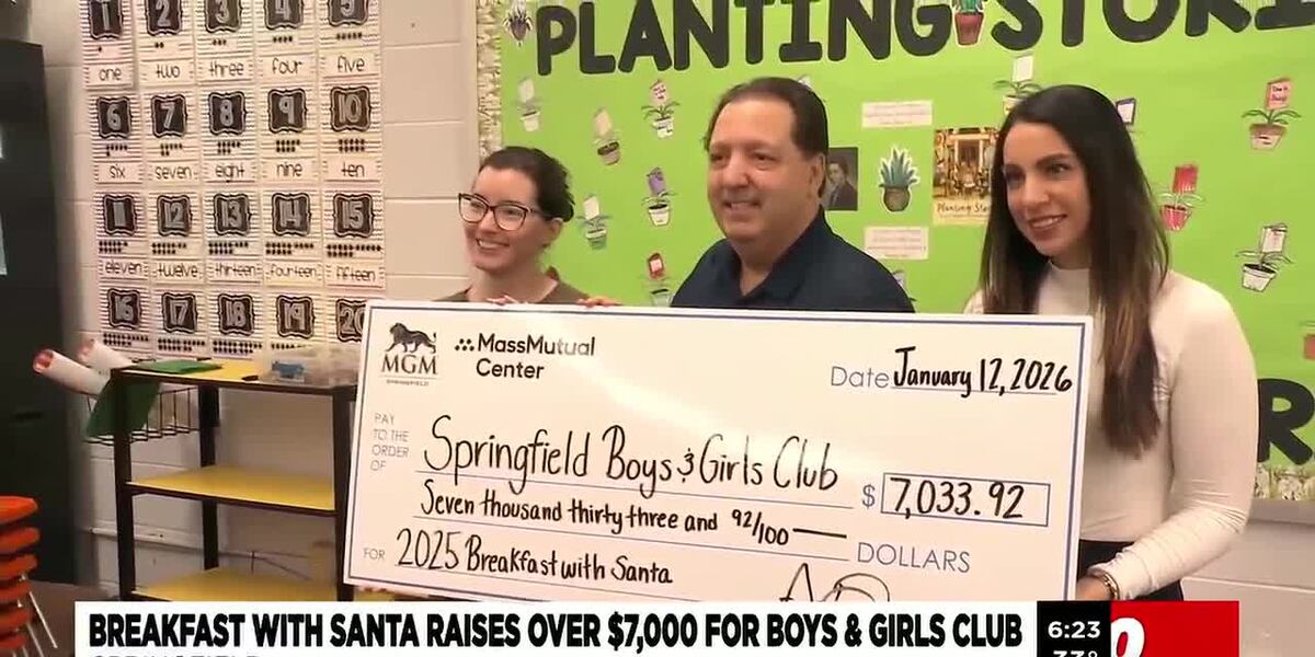 Breakfast with Santa raises over $7k for Springfield Boys & Girls Club