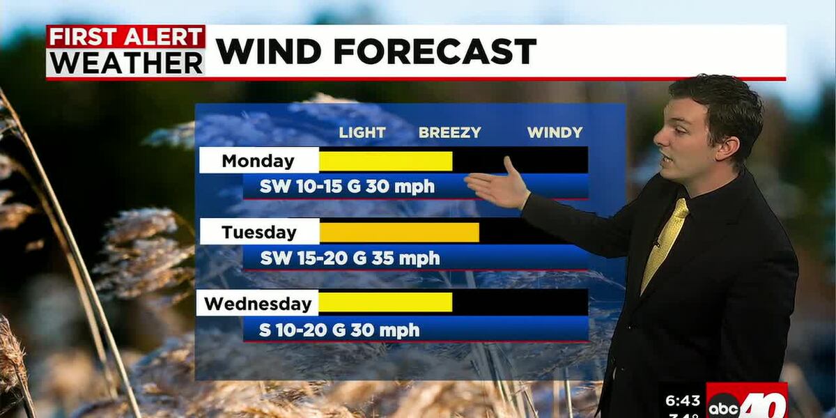 Sunny, Warm & Breezy to Start the Week
