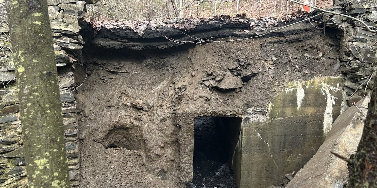 Washout closes road in Greenfield