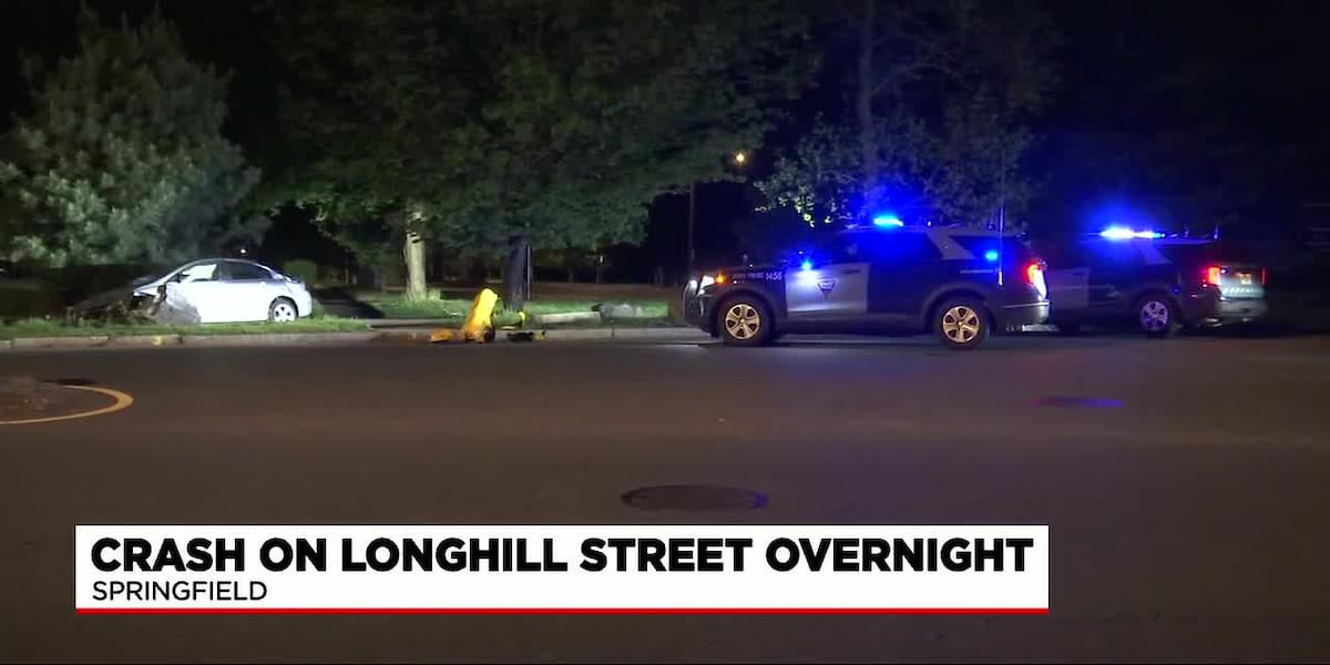 Traffic light knocked down in early morning Springfield crash