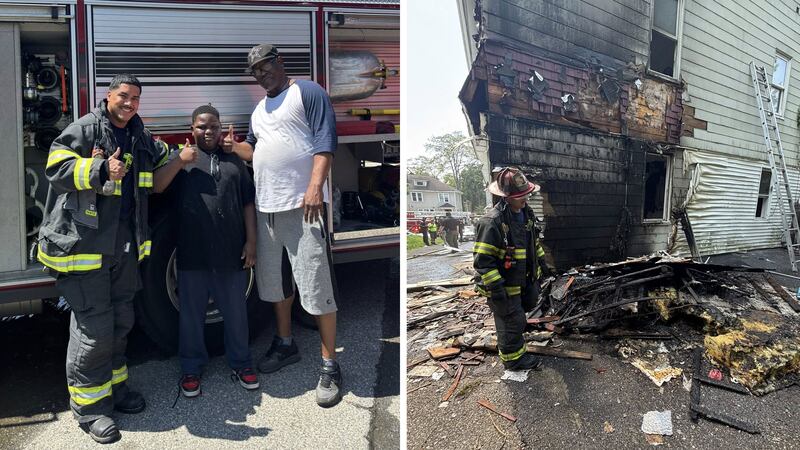 A Springfield student is being praised for helping get people to safety during a fire Tuesday...