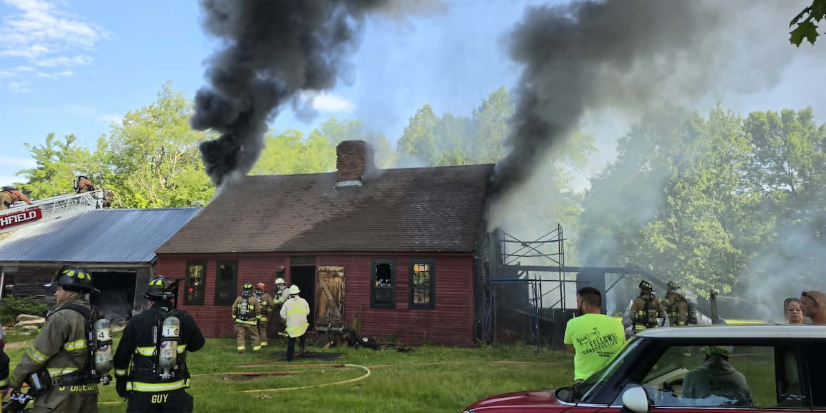 Three-alarm fire destroys historic Wendell home