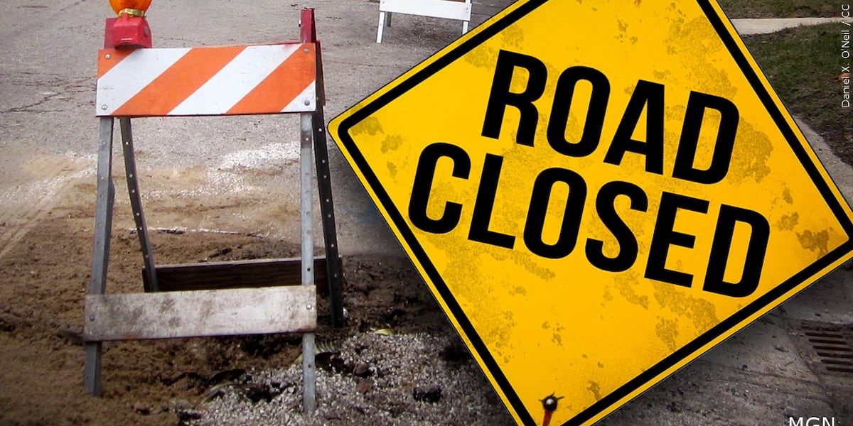 Weekend road closure in Monson