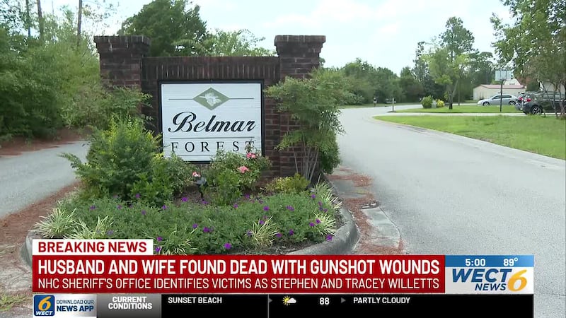 A husband and wife were found dead inside a New Hanover County home early Thursday morning...