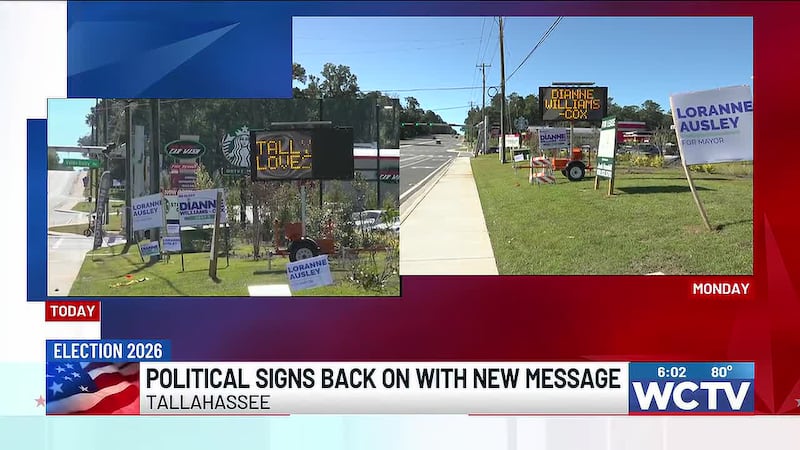 After digital political signs were spotted earlier this week in the capital city and were...